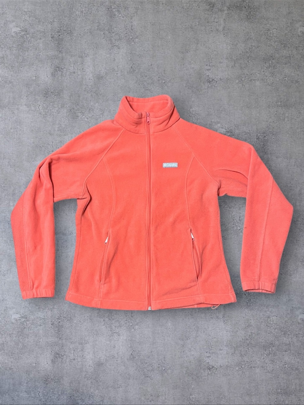 Salmon Columbia Womens Sz XL Full Zip Fleece Jacket